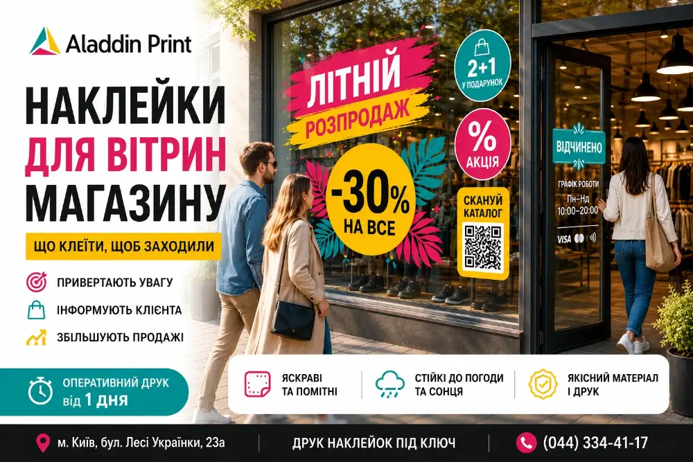 Друк наклейок Київ
